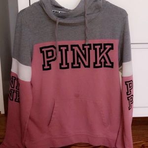 Grey and pink hoodie from PINK